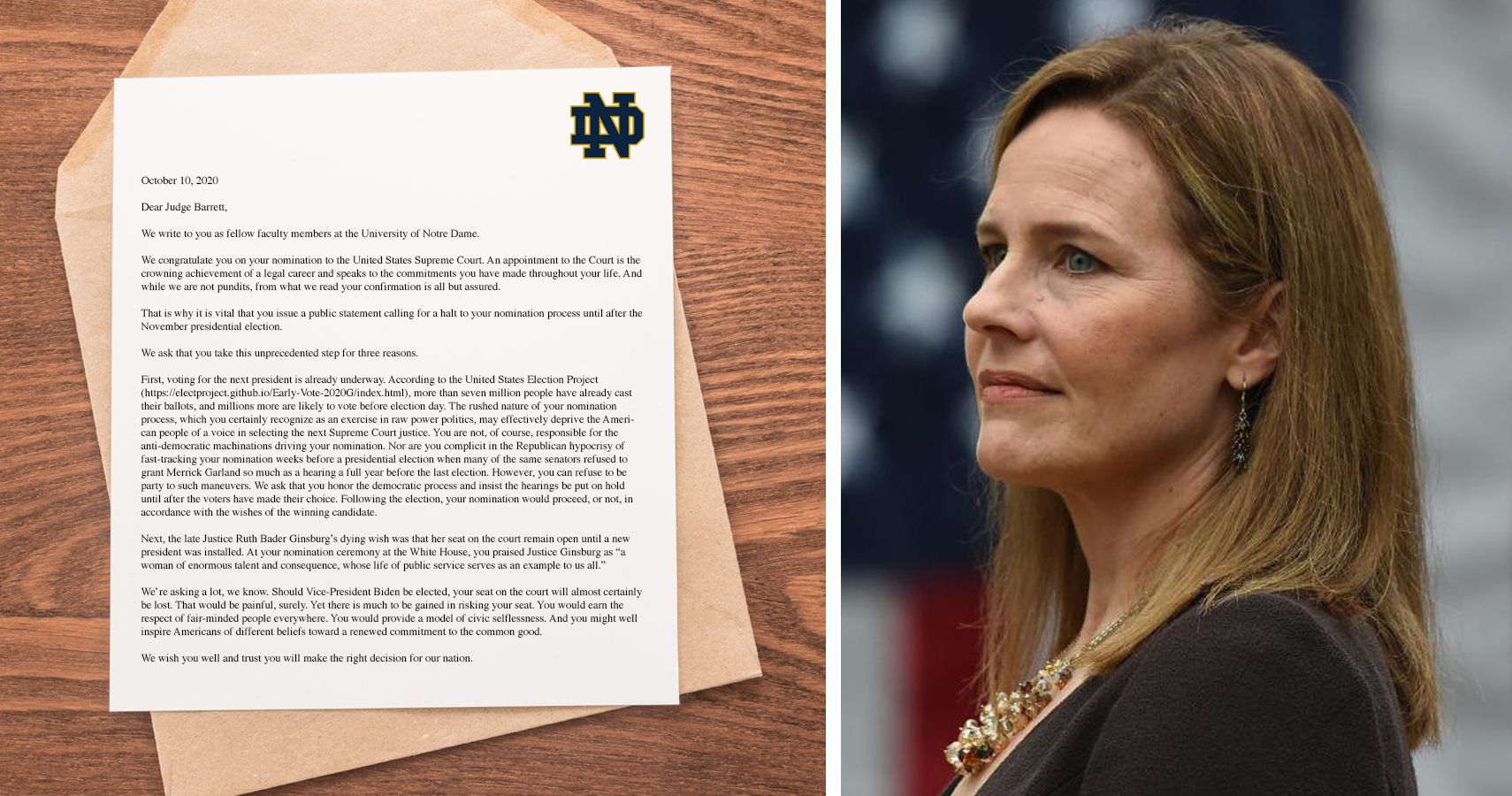 Notre Dame Faculty Want Amy Coney Barrett To Wait Momscom